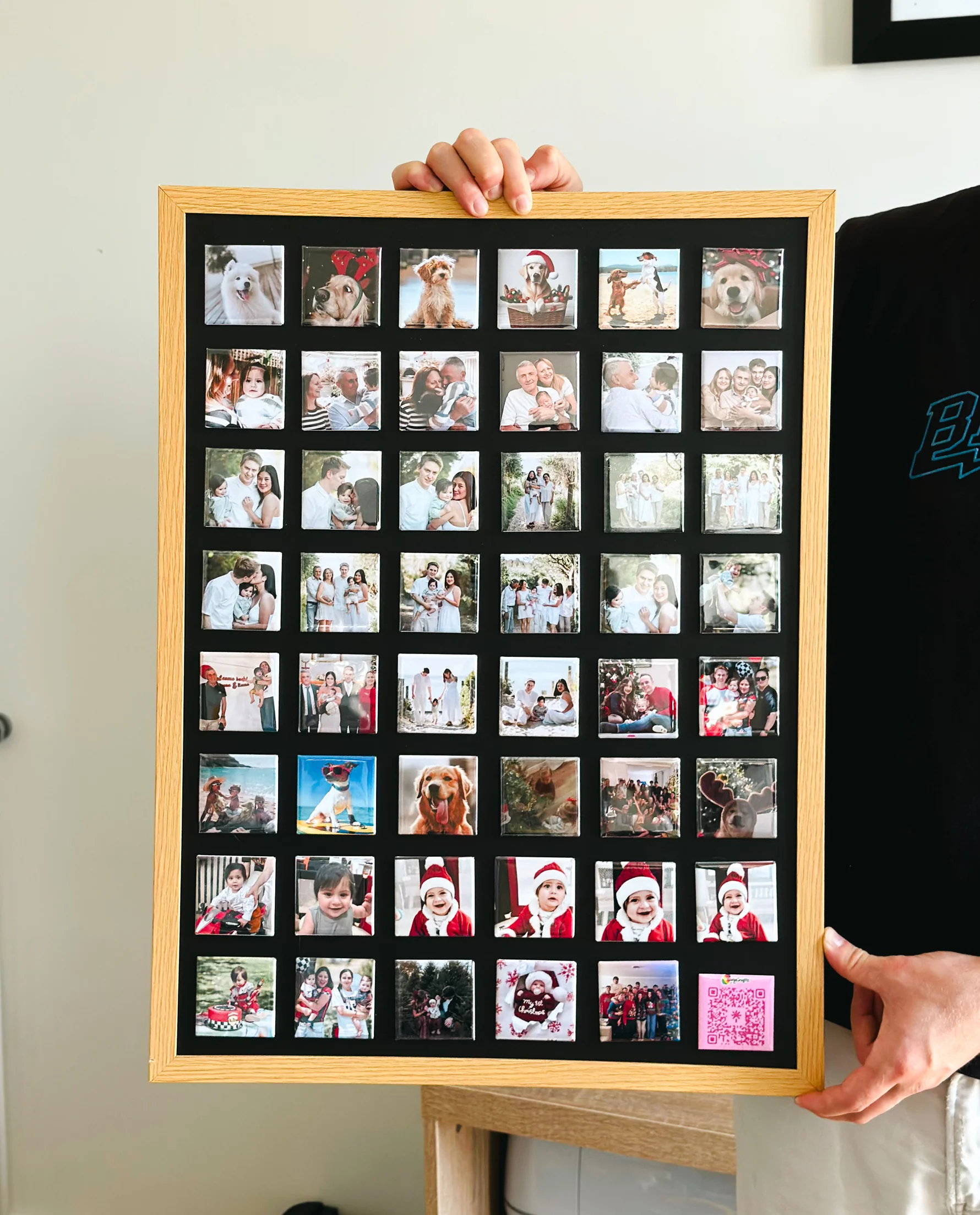 fridge magnets kept in view as printed keepsakes