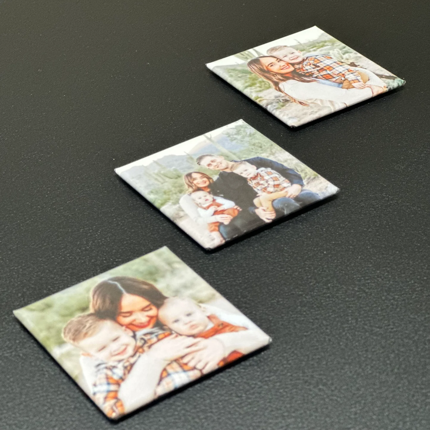 personalized photo magnets kept in view as printed keepsakes