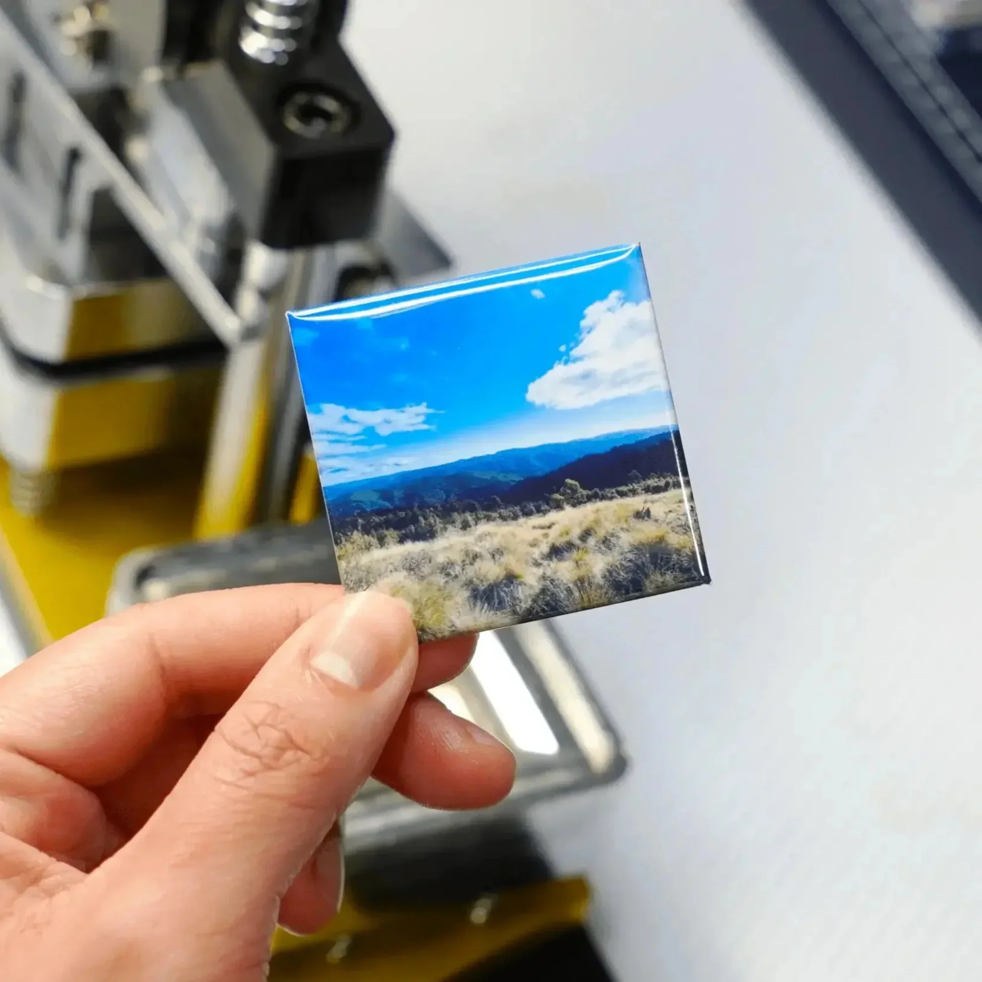 photo fridge magnets kept in view as printed keepsakes